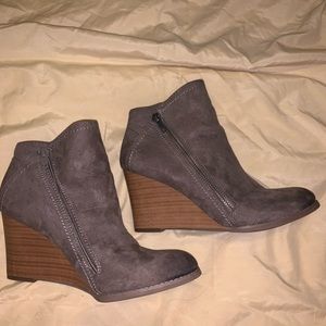 Zip Bootie Wedges